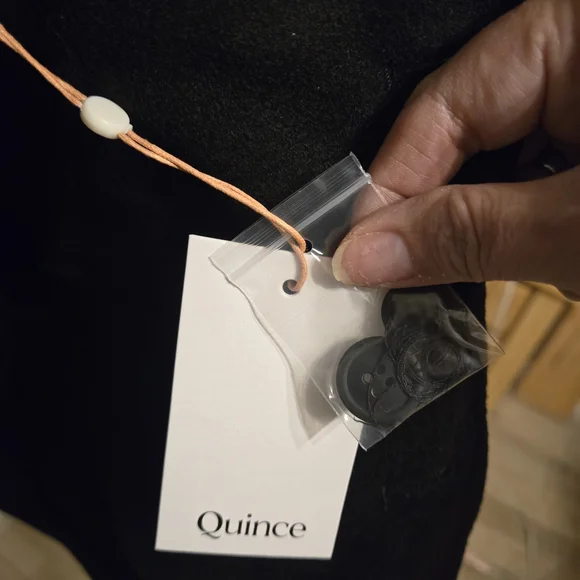 Quince Black Mongolian Cashmere Blazer - Picture 3 of 10